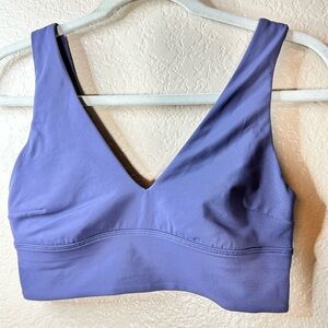 Lululemon Purple V-Neck Sports Bra – Lightweight & Supportive SIZE 8